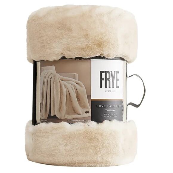 FRYE Luxe Faux Fur Throw - Picture 8 of 8